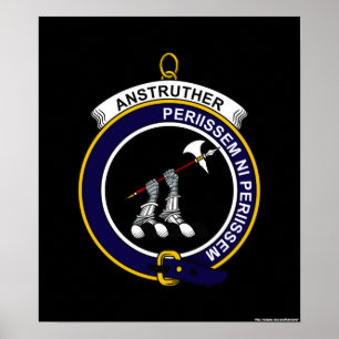 Poster Anstruther - o clã Crest
