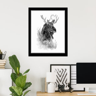 Poster Anta Animal Aquarela Arte Fauna
