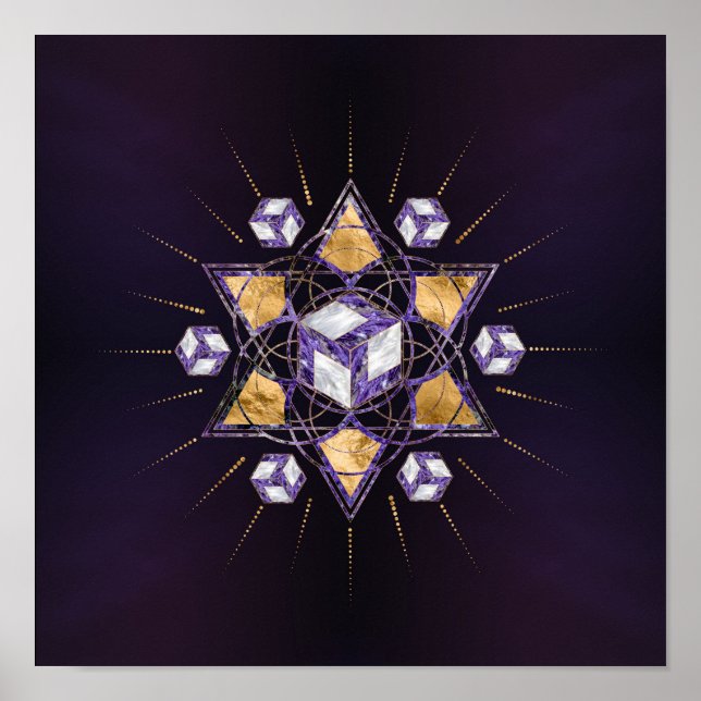 Poster Antahkarana in in Sacred Geometry Ornament (Frente)