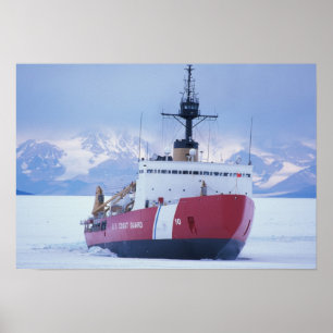Pôster Antártida, Ilha de Ross, Estação McMurdo, USCG