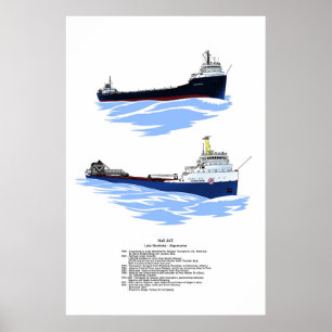 Poster Antecedentes do cargueiro dos excelentes Algomarin