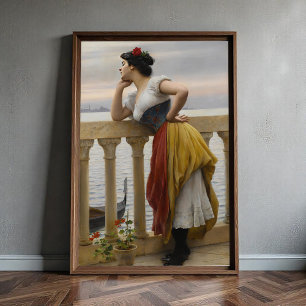 Poster Antecipação por Eugene de Blaas, Arte