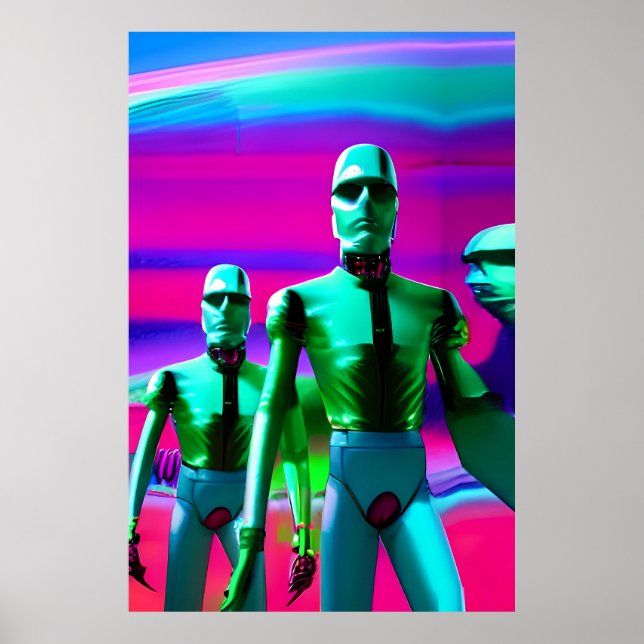 Poster Antecipando o amanhã Pop do Ken Gage Surrealismo (Frente)
