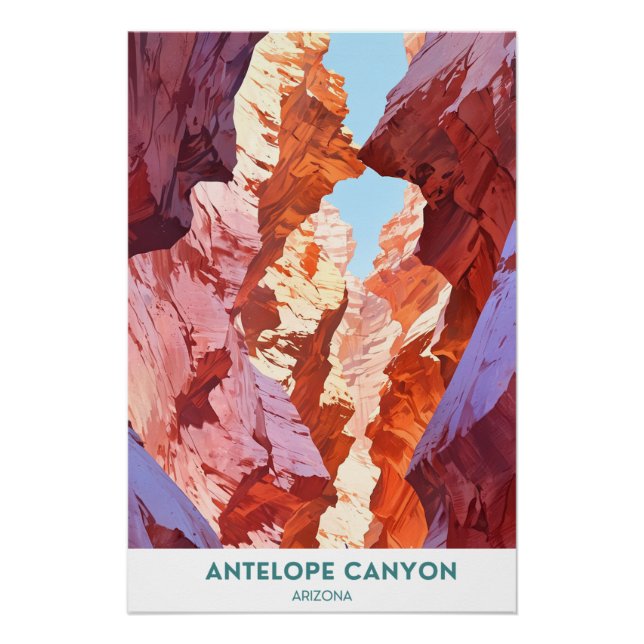 Pôster Antelope Canyon, Arizona, América (Frente)