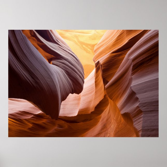 Poster Antelope Canyon ou Corkscrew Canyon, Arizona. (Frente)