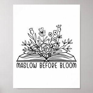 Poster Antes da Bloom Mental Health Floral Sped Oferece M