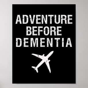 Poster Antes da Diversão no Plano de Viagem para Aposenta