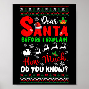 Poster Antes De Explicar O Quanto Conheces O Xmas Sweater