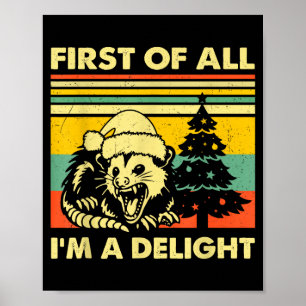 Poster Antes De Mais Nada Sou Um Delight Natal Sarcástico