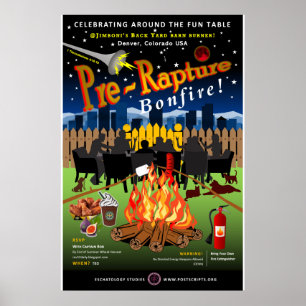Poster Antes do Rapture Bonfire