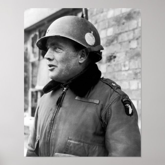 Poster Anthony McAuliffe - Batalha do Bulge (Frente)