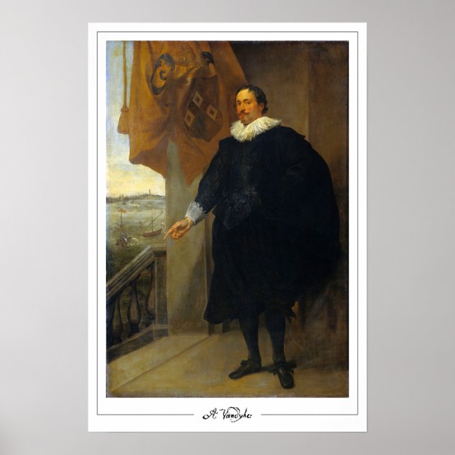 Poster Anthony van Dyck Zedign Cartaz de Arte #72 (Frente)