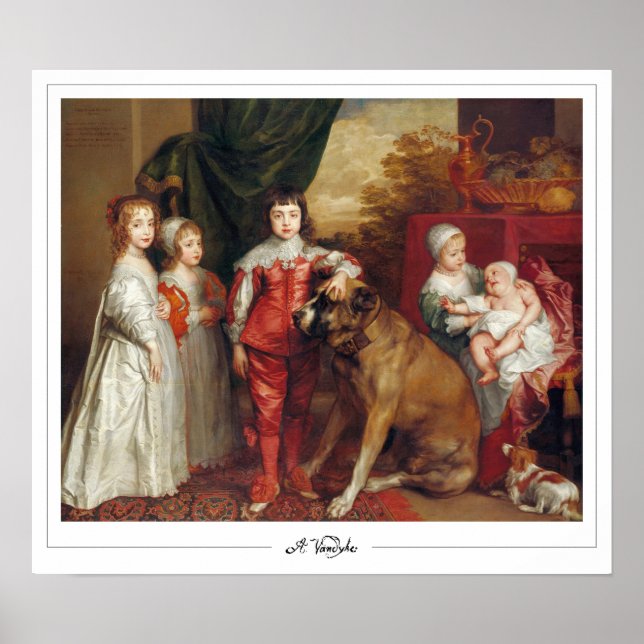 Poster Anthony van Dyck Zedign Cartaz de Arte #9 (Frente)