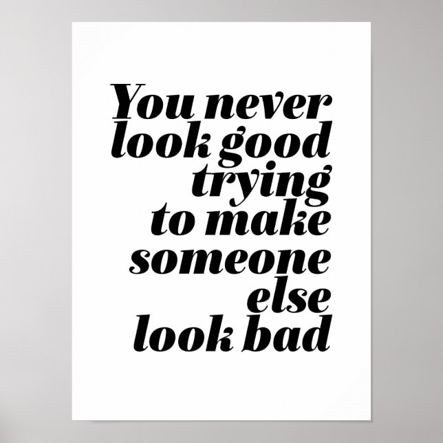 Poster Anti-bullying Não seja bom escolher (Frente)