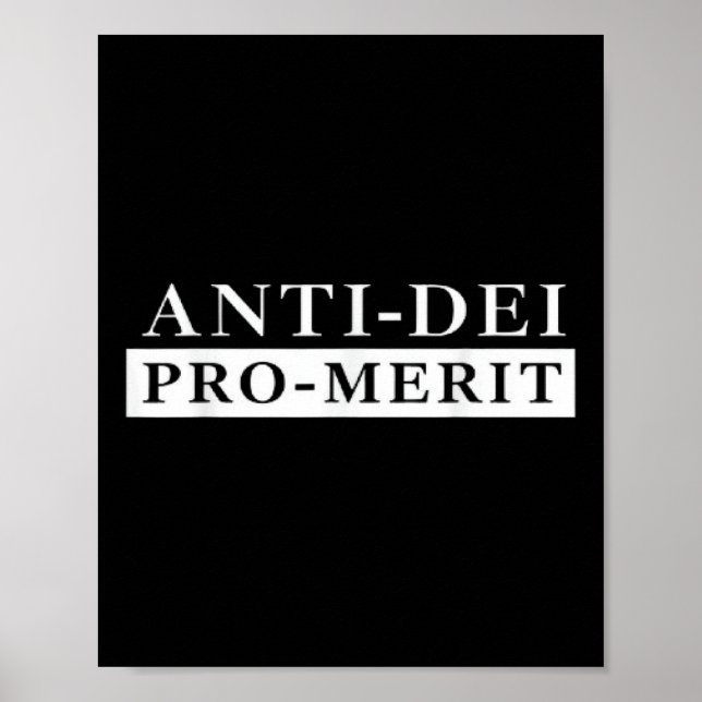 Poster Anti Dei Pro Merit Funny (Frente)