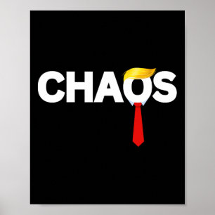 Poster Anti Donald Trump Presidente do Caos Anti-trump Pr