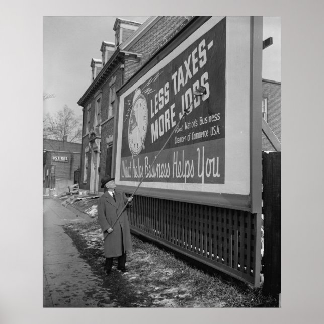 Poster anti-impostos, 1930 (Frente)