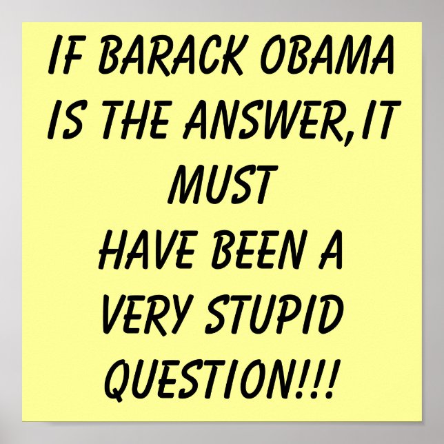 POSTER ANTI OBAMA (Frente)