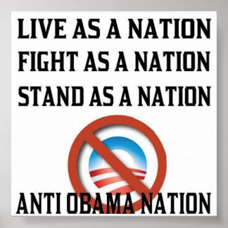 Poster Anti Obama Nation