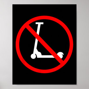 Poster Anti Patinetes Para Skaters 