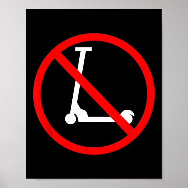 Poster Anti Patinetes Para Skaters  (Frente)