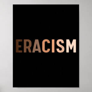 Poster Anti-racismo que levanta o terrorismo dos direitos
