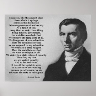 Pôster Anti-Socialismo de Frederic Bastiat
