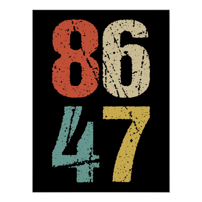 Pôster Anti-Trump - 86 47 I (Frente)