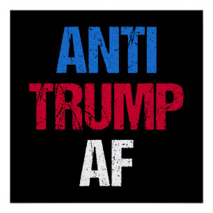 Pôster Anti-Trump AF Eu