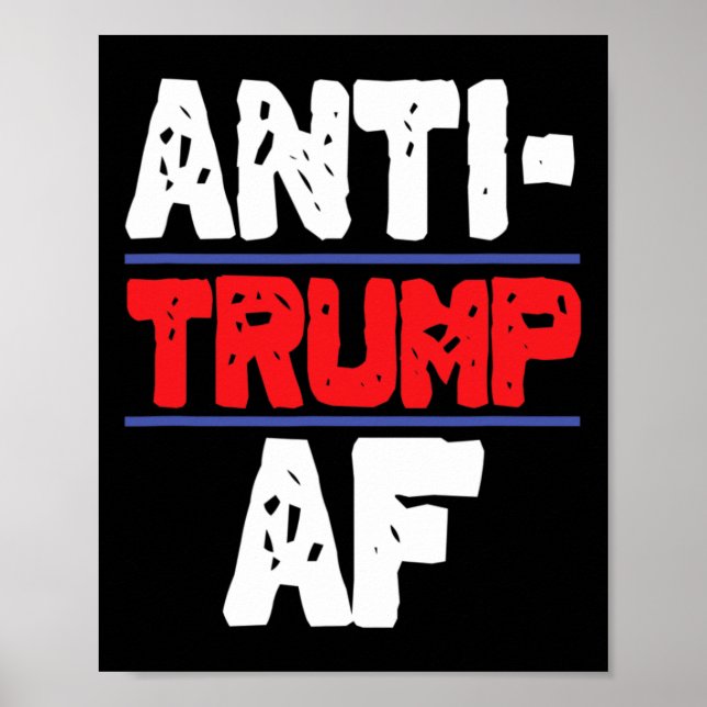 Poster Anti Trump Af Resiste Presidente Funny Gift (Frente)
