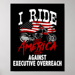 Poster Anti-Trump Biker Resiste Contra Sobreposição do Ex