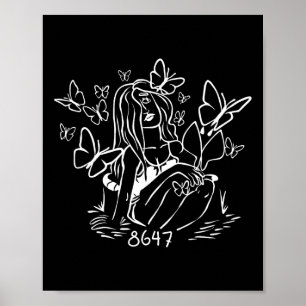 Poster Anti Trump Floral 8647 86 47 Impeach Trump Impeach
