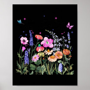 Poster Anti Trump Floral Democrata Presidente Libera