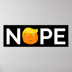 Poster Anti-Trump - Nope Halloween Edition I