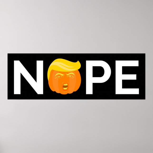 Poster Anti-Trump - Nope Halloween Edition I (Frente)