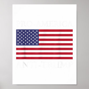 Poster Anti-trump Pro-américa - American Flag Resiste