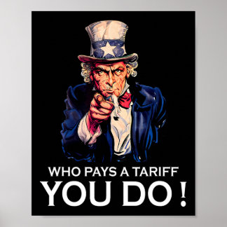 Poster Anti-Trump Tarifado Que Paga Uma Tarifa Que Você F