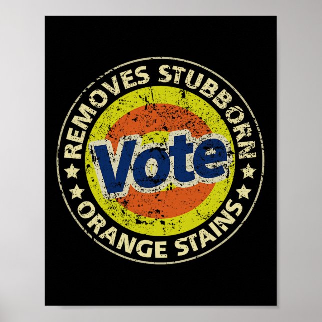 Poster Anti-trump Vote Detergent Funny Gifts  (Frente)
