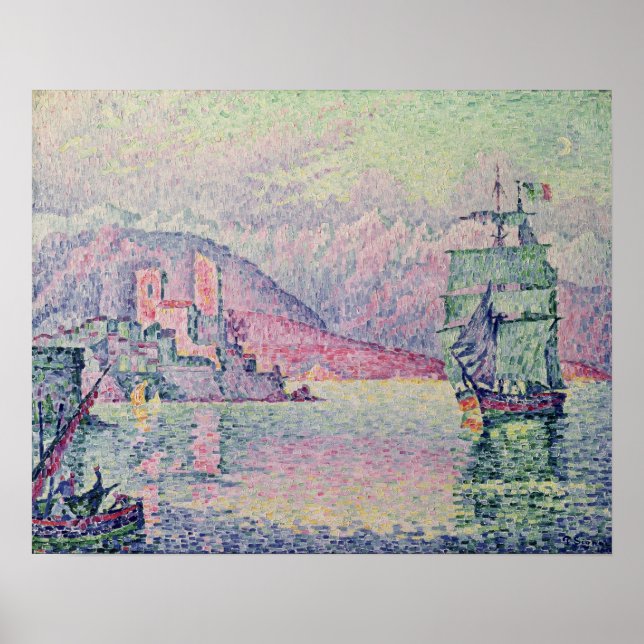 Pôster Antibes, noite, 1914 (Frente)