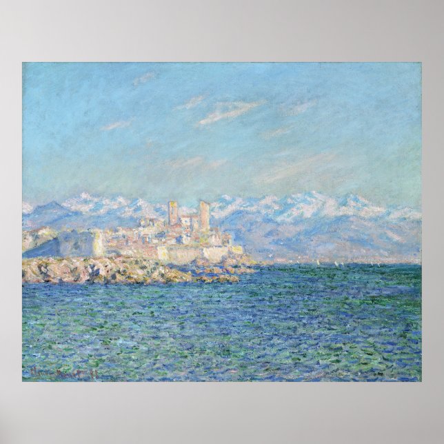 Poster Antibos, Efeito à Tarde - Claude Monet (Frente)