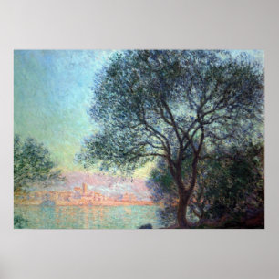 Poster Antibos pela manhã por Claude Monet