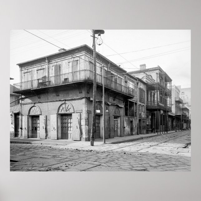 Pôster Antiga Absinthe House, Nova Orleans: 1906 (Frente)