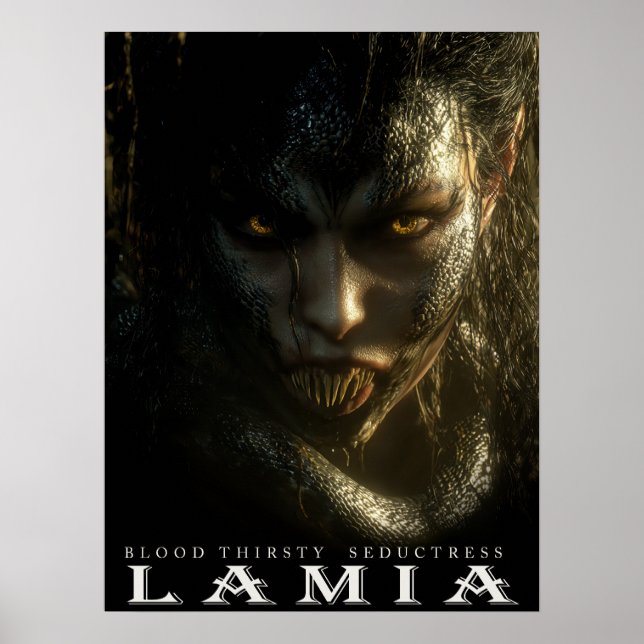 Poster Antiga Fera & Criaturas: LÂMIA (Frente)
