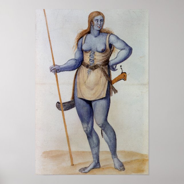 Poster Antiga Mulher Britânica (Frente)