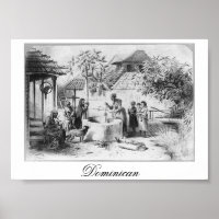 Antiga República Dominicana Pintura por volta de 1