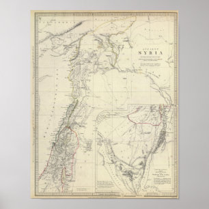 Pôster Antiga Síria ao Sinai