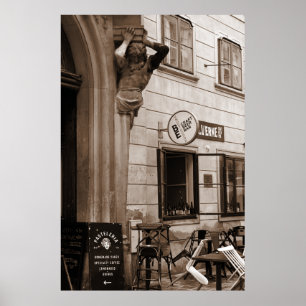 Poster Antigo Bar de Cerveja da Cidade