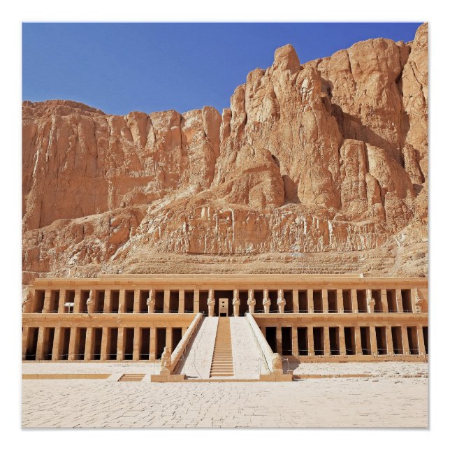 Pôster Antigo Egito Hatshepsut Deir Bahri Temple Luxor (Frente)