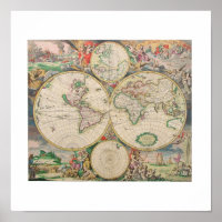 Antigo Mapa do Mundo