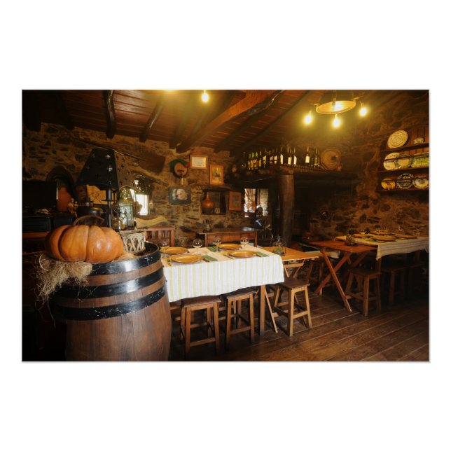 PÔSTER ANTIGO RISTAURANTE DO MUNDO (Frente)